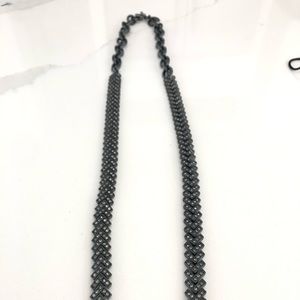 Ann Taylor Jewelry - Ann Taylor Gunmetal Rhinestone Chevron Necklace Ann Taylor Jewelry - Ann Taylor Gunmetal Rhinestone Chevron Necklace